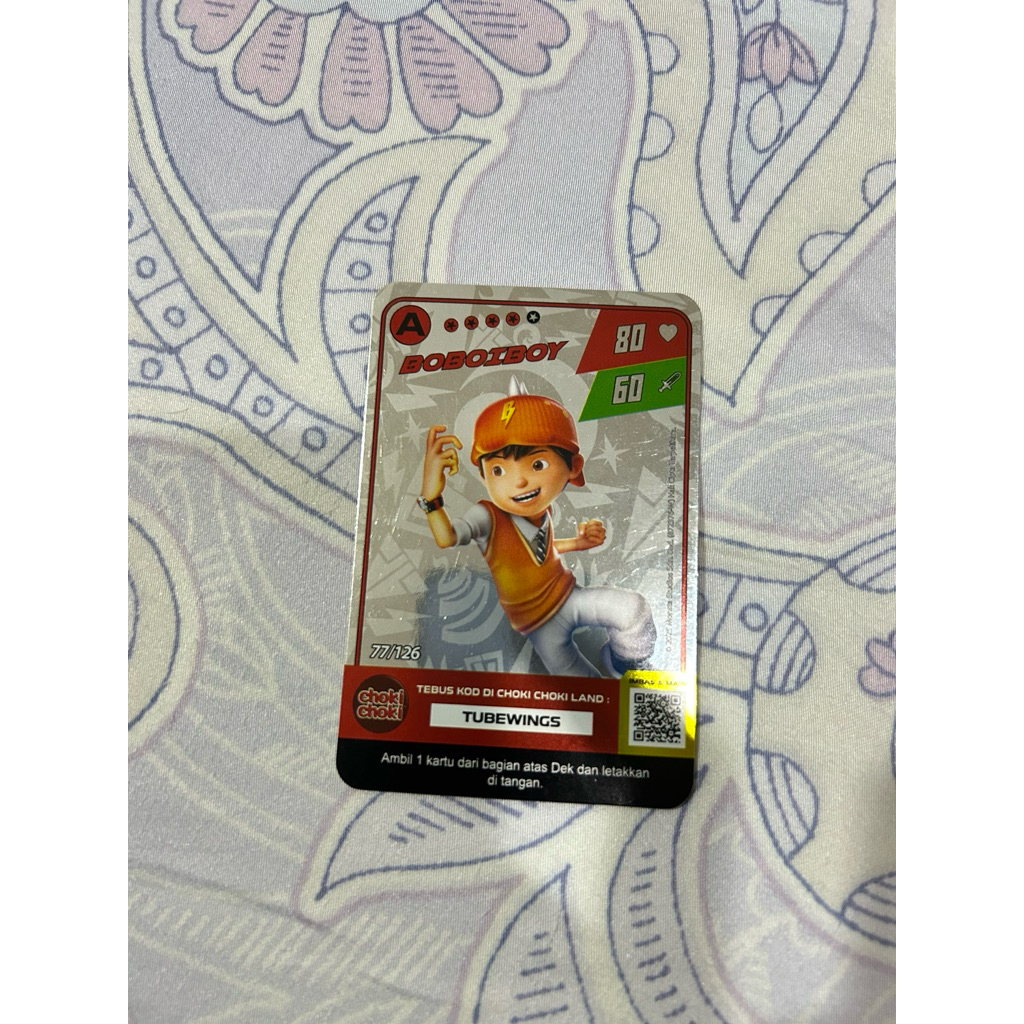 Kartu Boboiboy Choki Choki