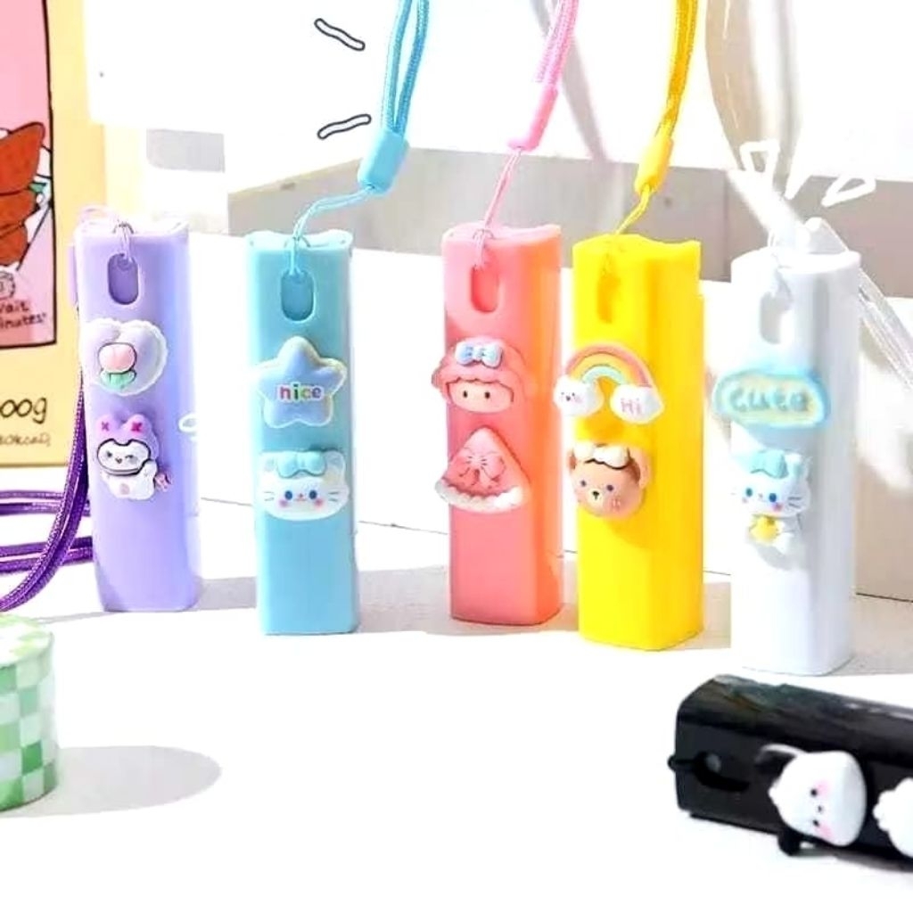wadah botol parfum spray lucu