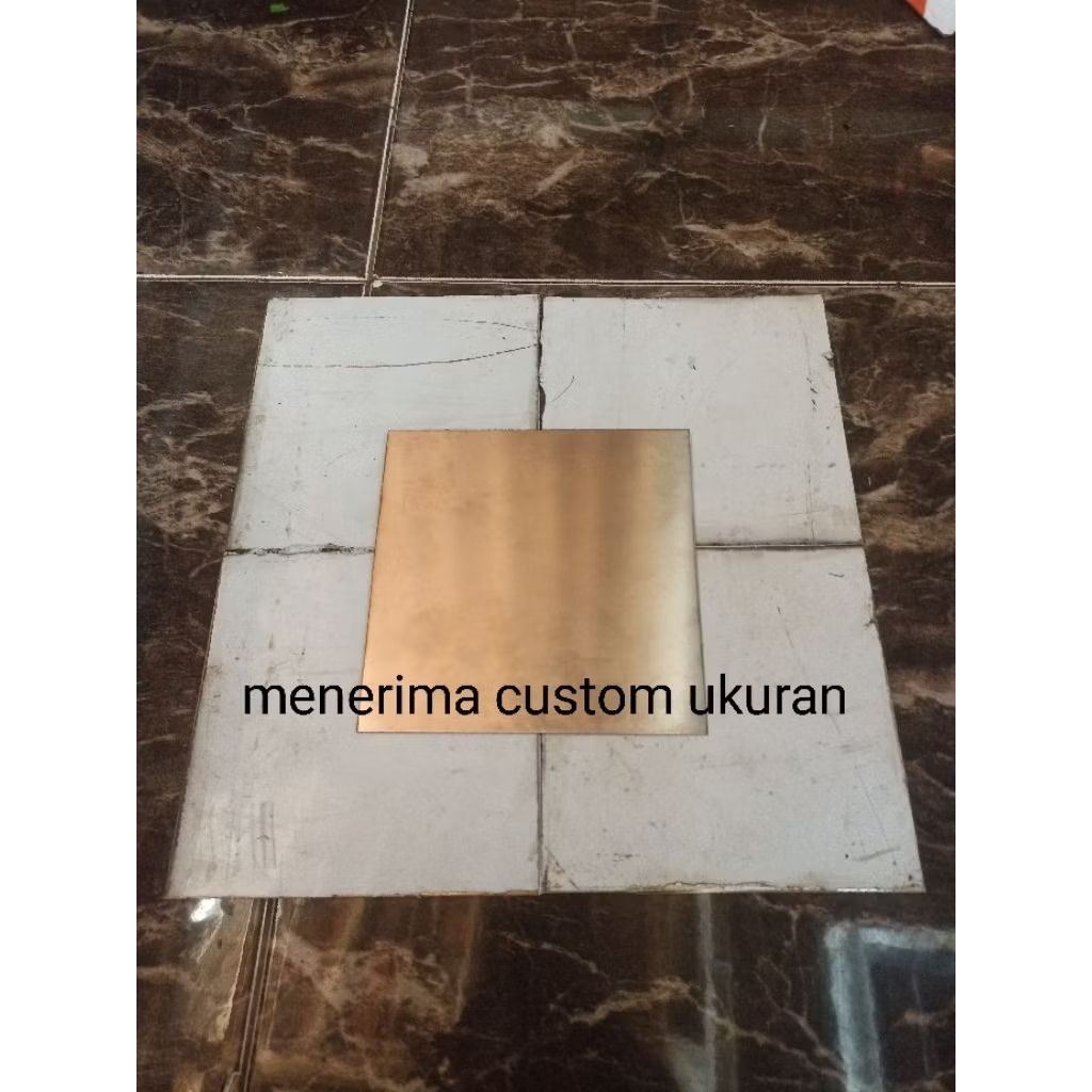 plat stainless tebal 2mm x 15cm x 15cm