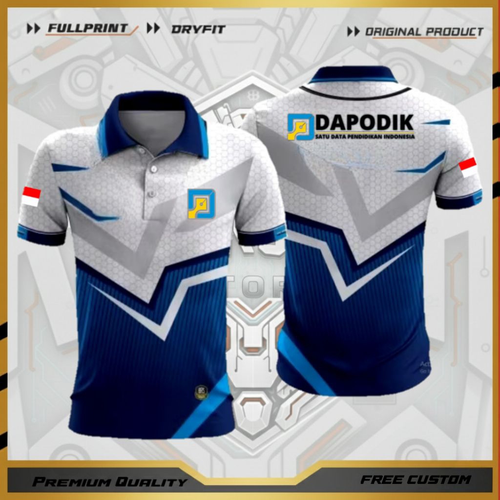 Kaos DAPODIK / Kaos Operator Dapodik full Printing kualitas premium