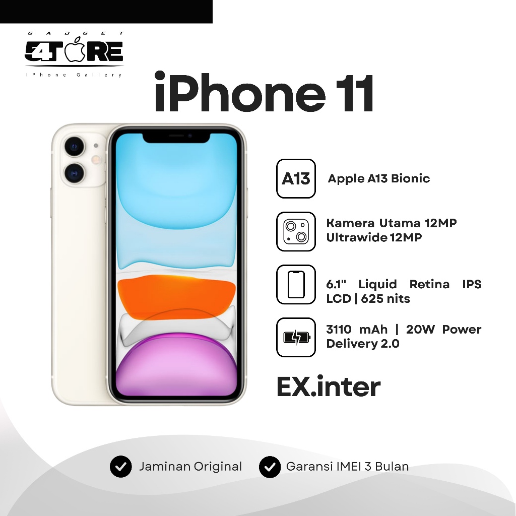 SECOND IPHONE 11 64/128GB [EX.INTER]