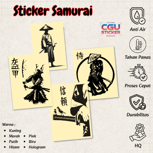 Stiker Mobil Samurai Cutting Sticker Mobil Samurai x