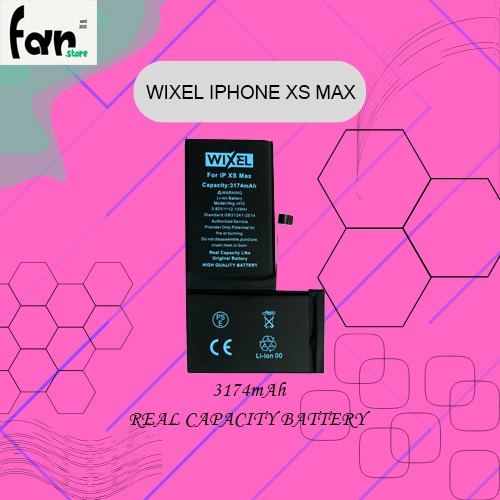 WIXEL BATRE Double Power Handphone Ori Iphone XS MAX Double Power Real Capacity Batre Batrai Battery