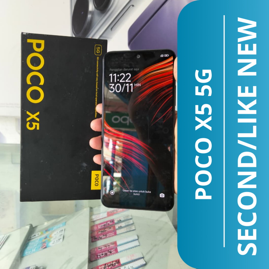 HP SECOND POCO X5 5G (6/128GB) /POCO X5 5G HP SECOND /SECOND LIKE NEW