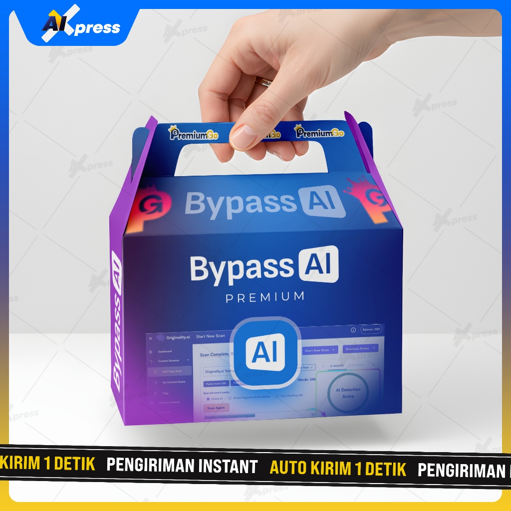BypassAI 1 Tahun Unlimited – Rewrite Bebas Plagiarisme, Humanized Text, Anti Deteksi AI (Turnitin/Or