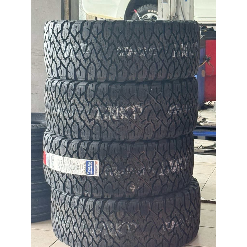 Ban mobil 285/55 r20 BFGoodrich AT Ko3 ukuran 285 55 20 BF Good Rich AT Ko 3 size 285/55r20 BFG AT K