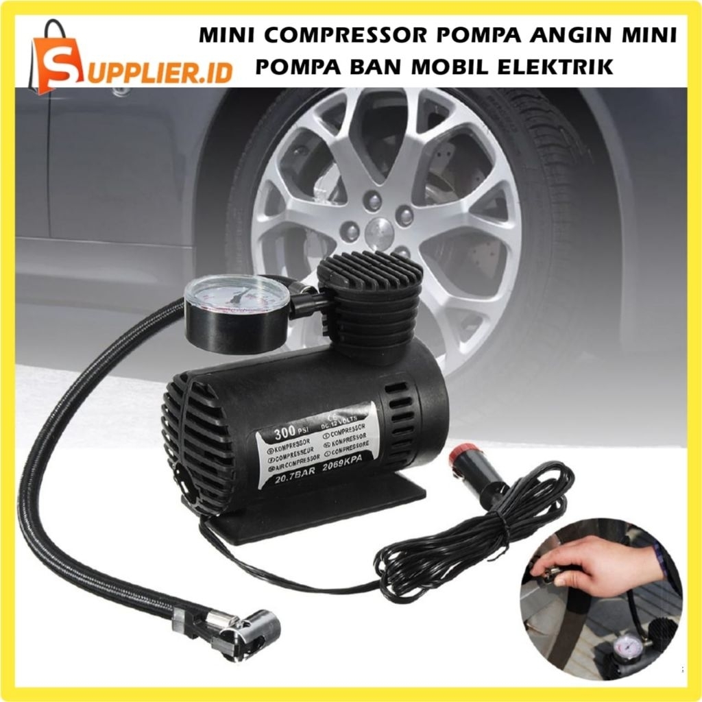 Kompresor Mini Pompa Ban Angin 12V Kompresor Portable