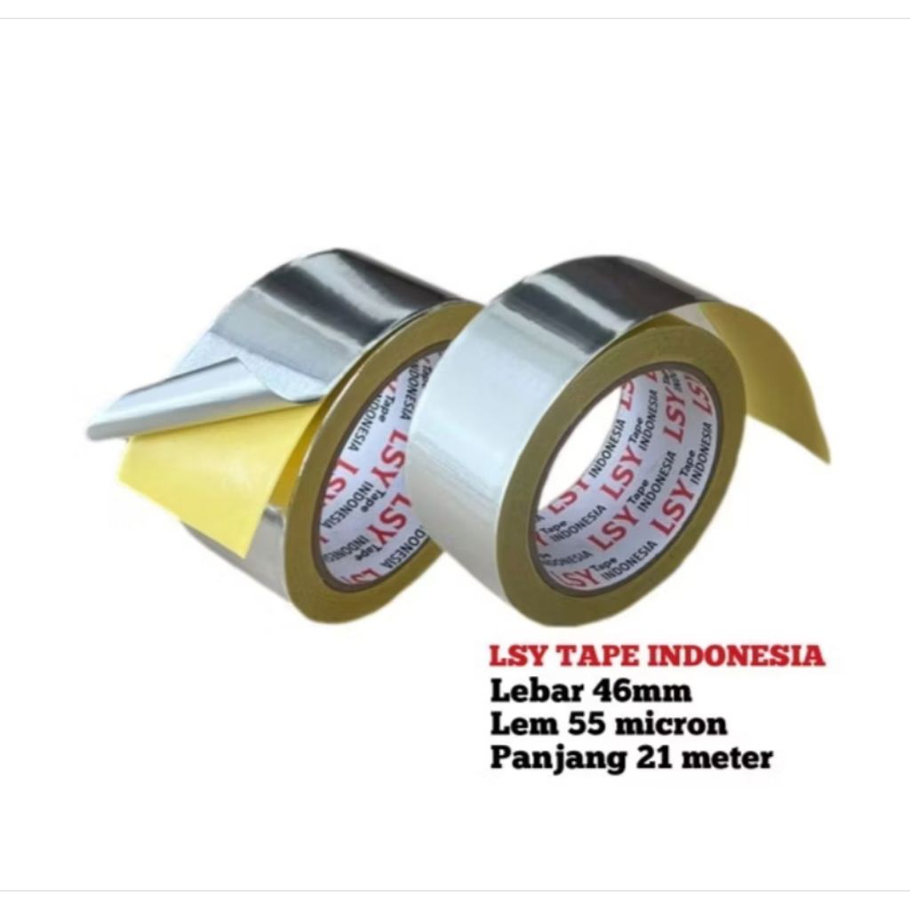LAKBAN ANTI BOCOR ALUMINIUM ALUMUNIUM FOIL TAPE ANTI BOCOR