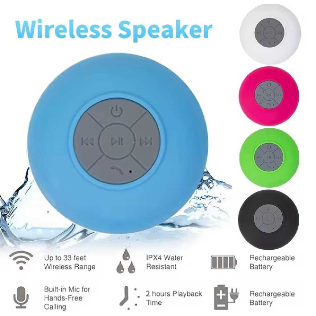 Speaker Wireless Waterproof Mini Portabel | Speaker Mic Di Shower Waterproof | COD