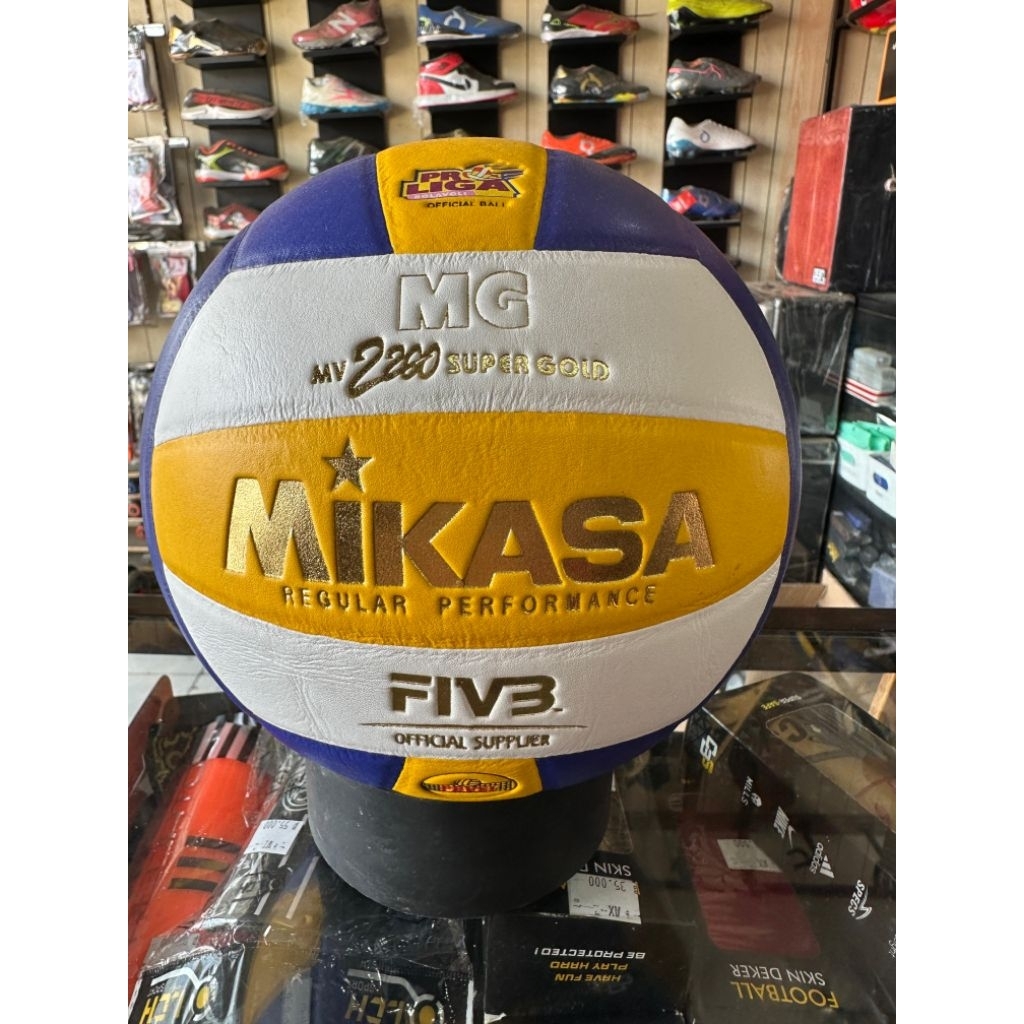 BOLA VOLI MIKASA SUPER GOLD MV2200 ORIGINAL - BOLA VOLI MIKASA ORIGINAL - BOLA VOLI ORIGINAL