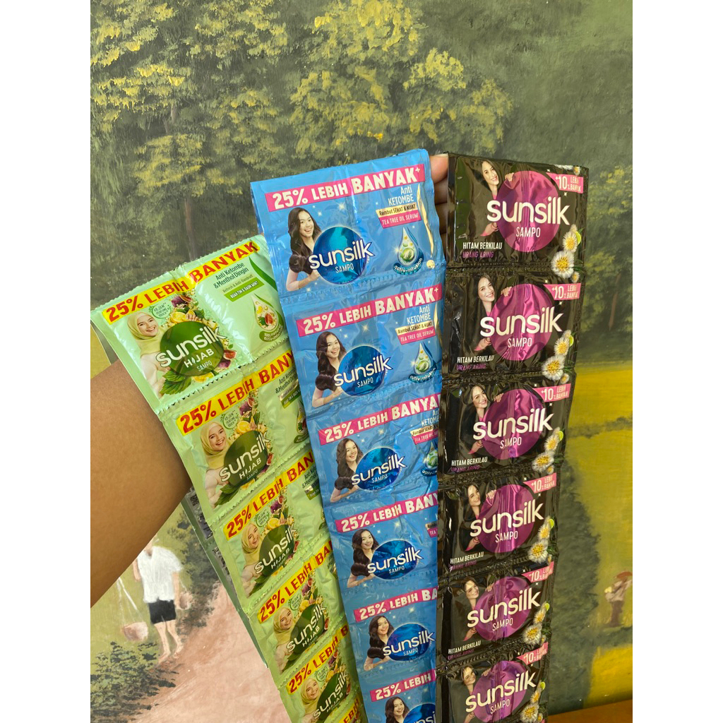 Sampo Sunsilk Renceng atau Sachet promo sampo Sunsilk 5 renceng