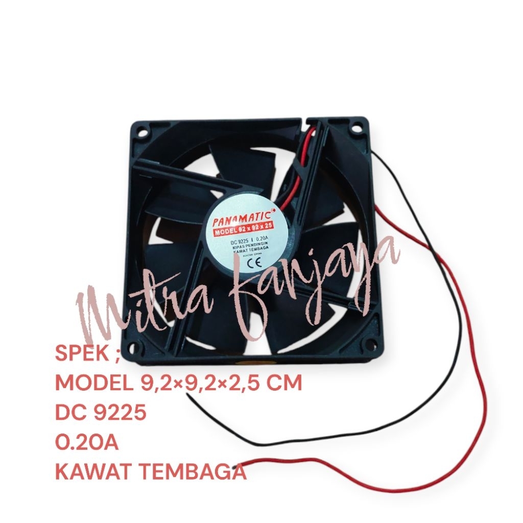 KIPAS PENDINGIN INTERNAL FAN MOTOR DC 9225 DC 12V