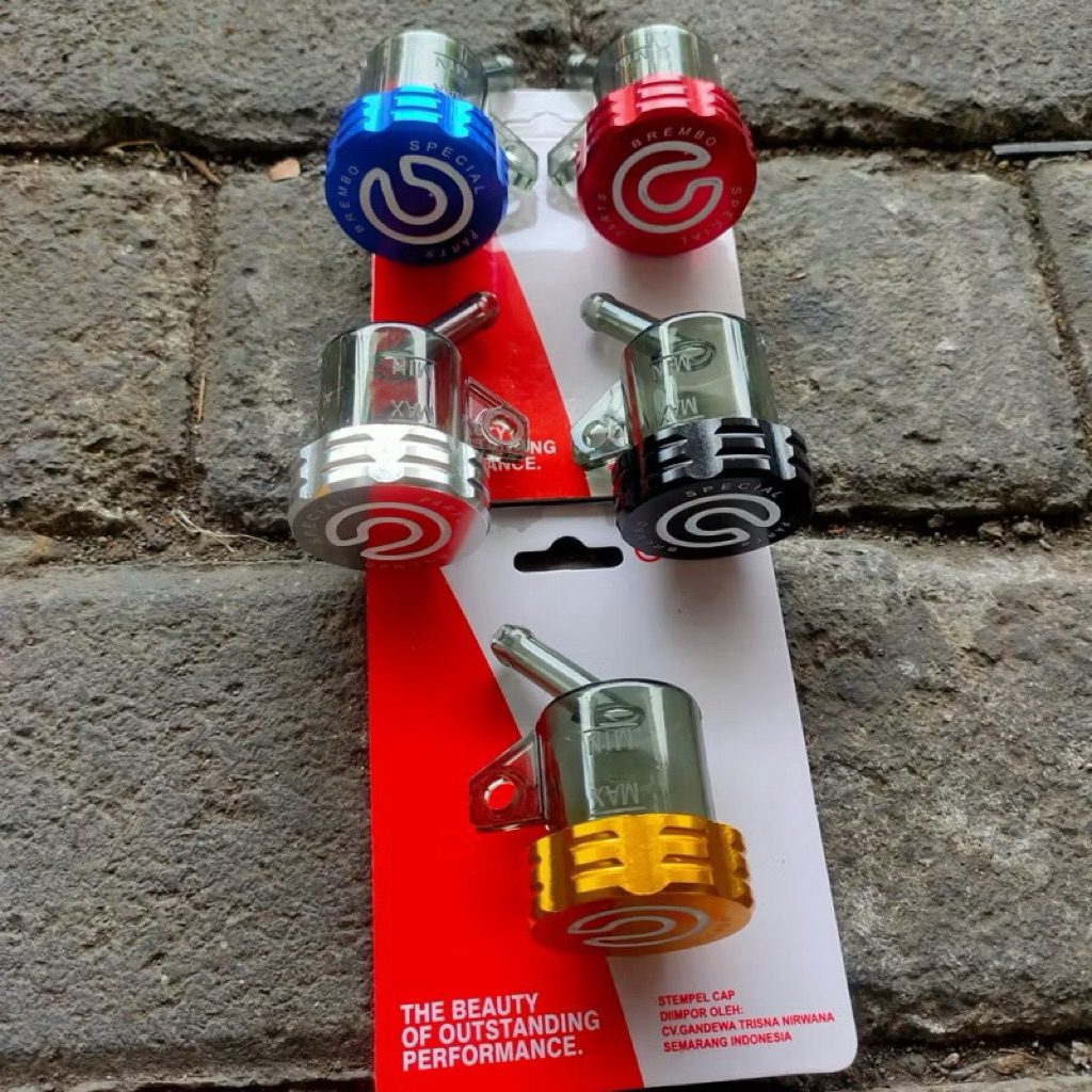 Tabung Minyak Rem Thailand Smoke Kecil atau Tabung Minyak Rem Logo Full Cnc