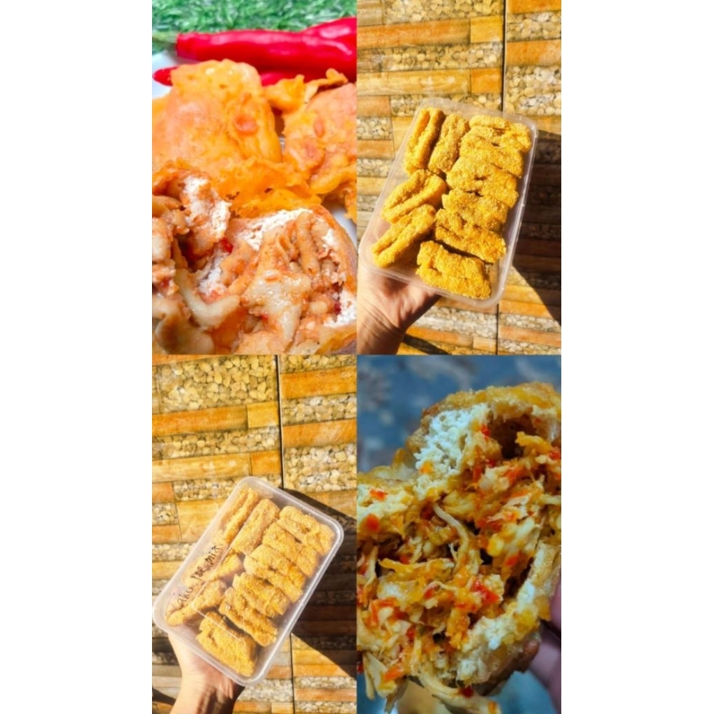 tahu isi ayam & usus pedas isi 10biji