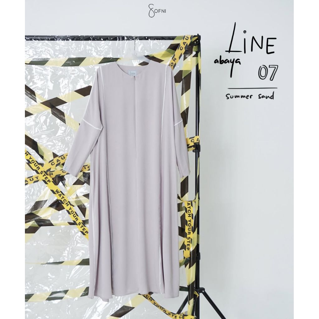 Line Abaya by Sofni (1 set dengan FK instan ) SUMMER SAND