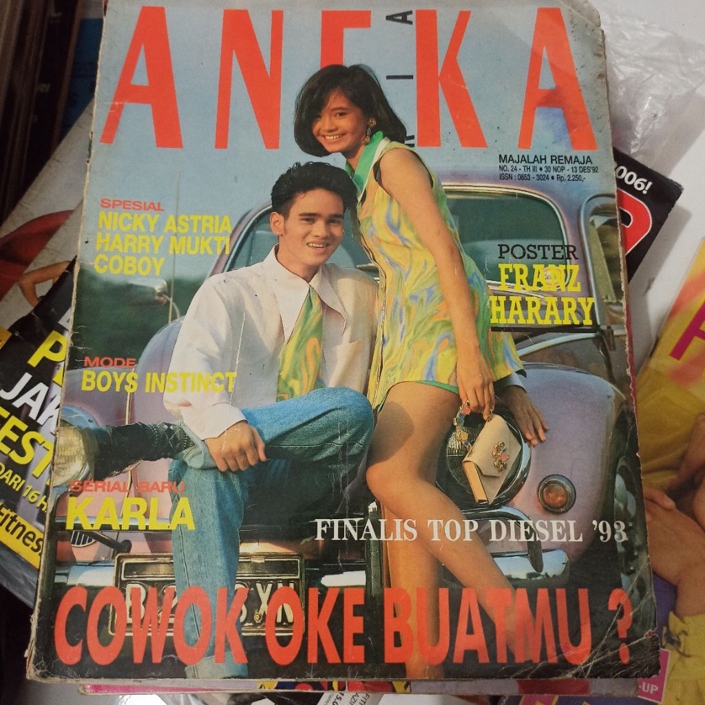 Majalah Aneka tahun 90an - Boyband Coboy, Nicky Astria, dll.