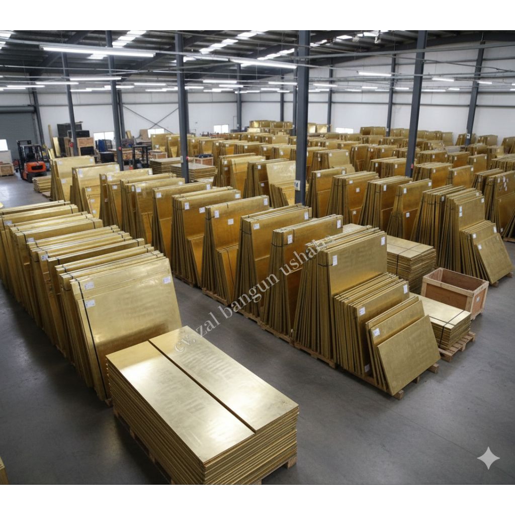 Plat kuningan 5mm x 365mm x 1200mm