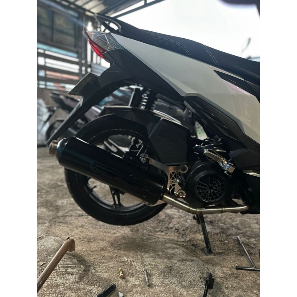 KNALPOT COPY KOU BEAT SCOOPY BEAT DELUXE BREKET VARIO COPY KOU BEAT