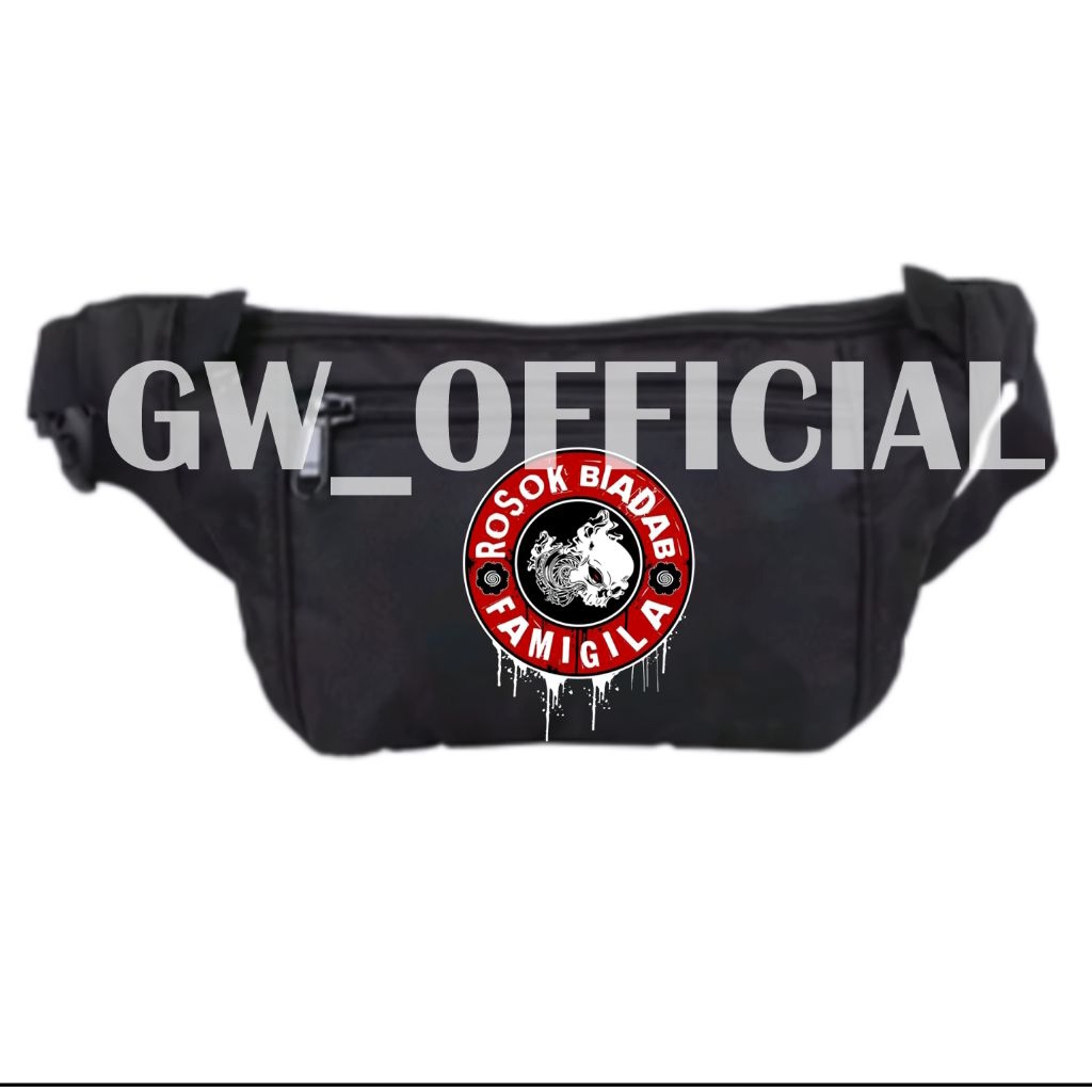 Tas Slempang Waistbag Vespa Rosok Biada / tas Piaggio/ tas vespa / punk merch / unisex