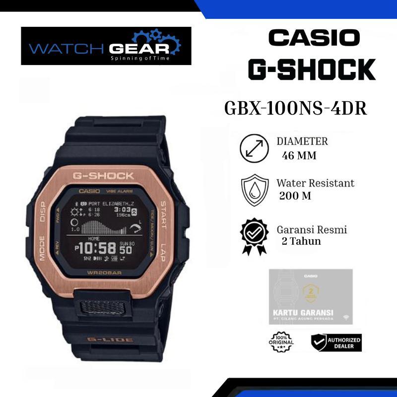 Casio G-Shock G-Lide GBX-100NS-4DR Jam Tangan Pria Tahan Air 200M dengan LED Super Iluminator & Fung