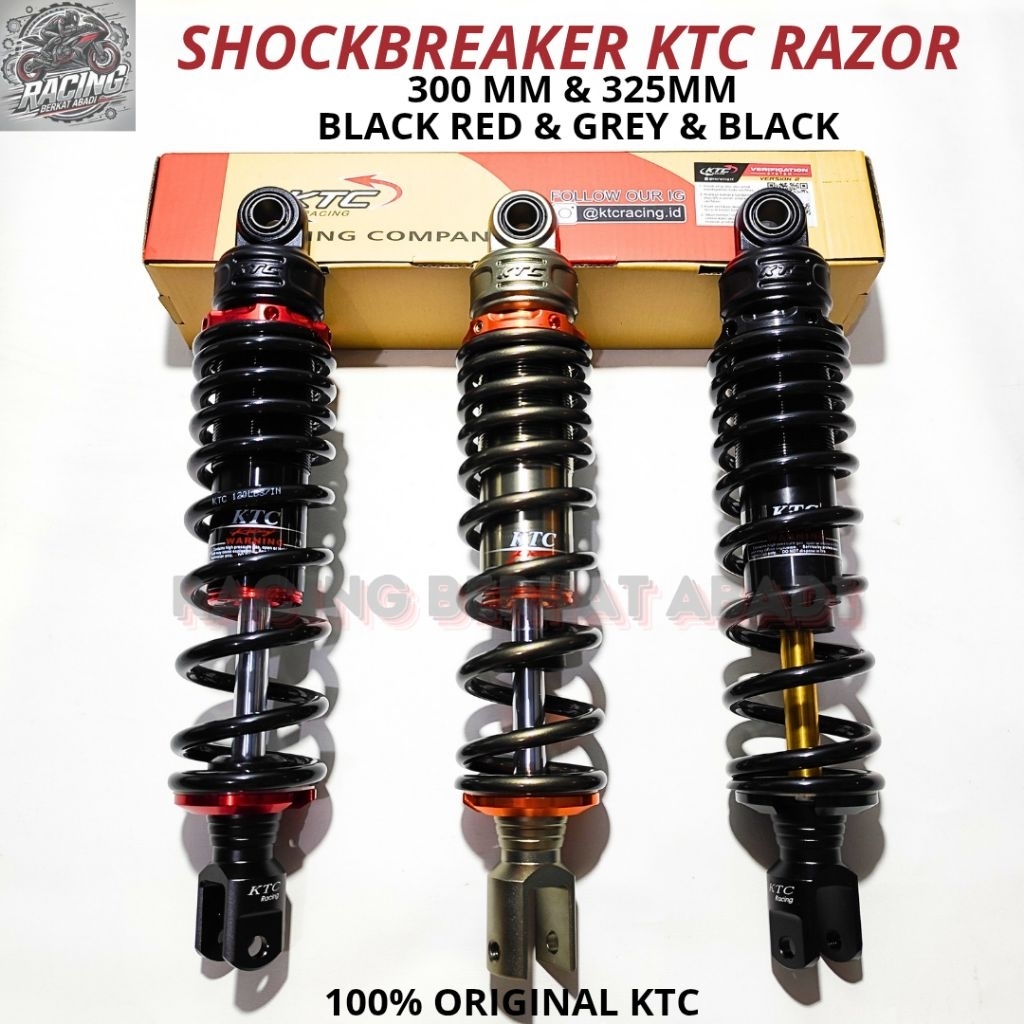 SHOCKBREAKER SHOCK KTC RAZOR NON CLICK ORIGINAL UNTUK VARIO 110 , VARIO 125 , VARIO 150 , Mio Soul ,