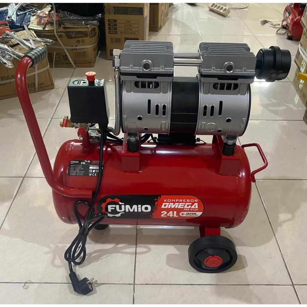 Mesin Kompresor Angin Listrik 24 Liter 8bar Kompresor Angin Tanpa Oli 1100W Air Compressor Kompresor
