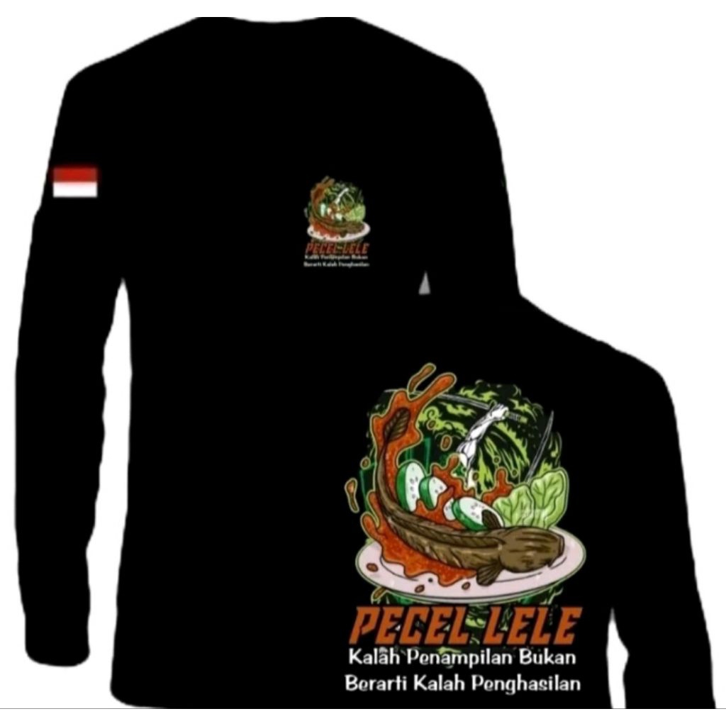 KAOS PECEL LELE LENGAN PANJANG T-SHIRT DISTRO PROFESI UNISEX