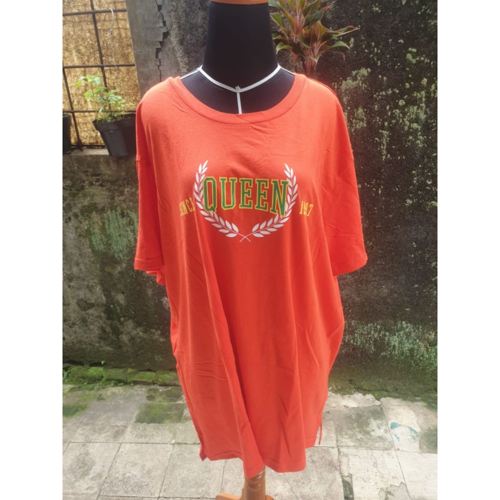 Kaos wanita jumbo orange