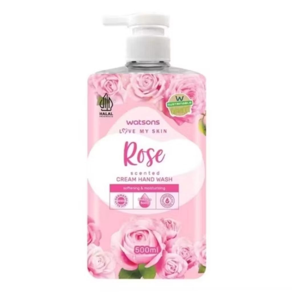 WATSON CREAM HAND WASH 500ML - ROSE
