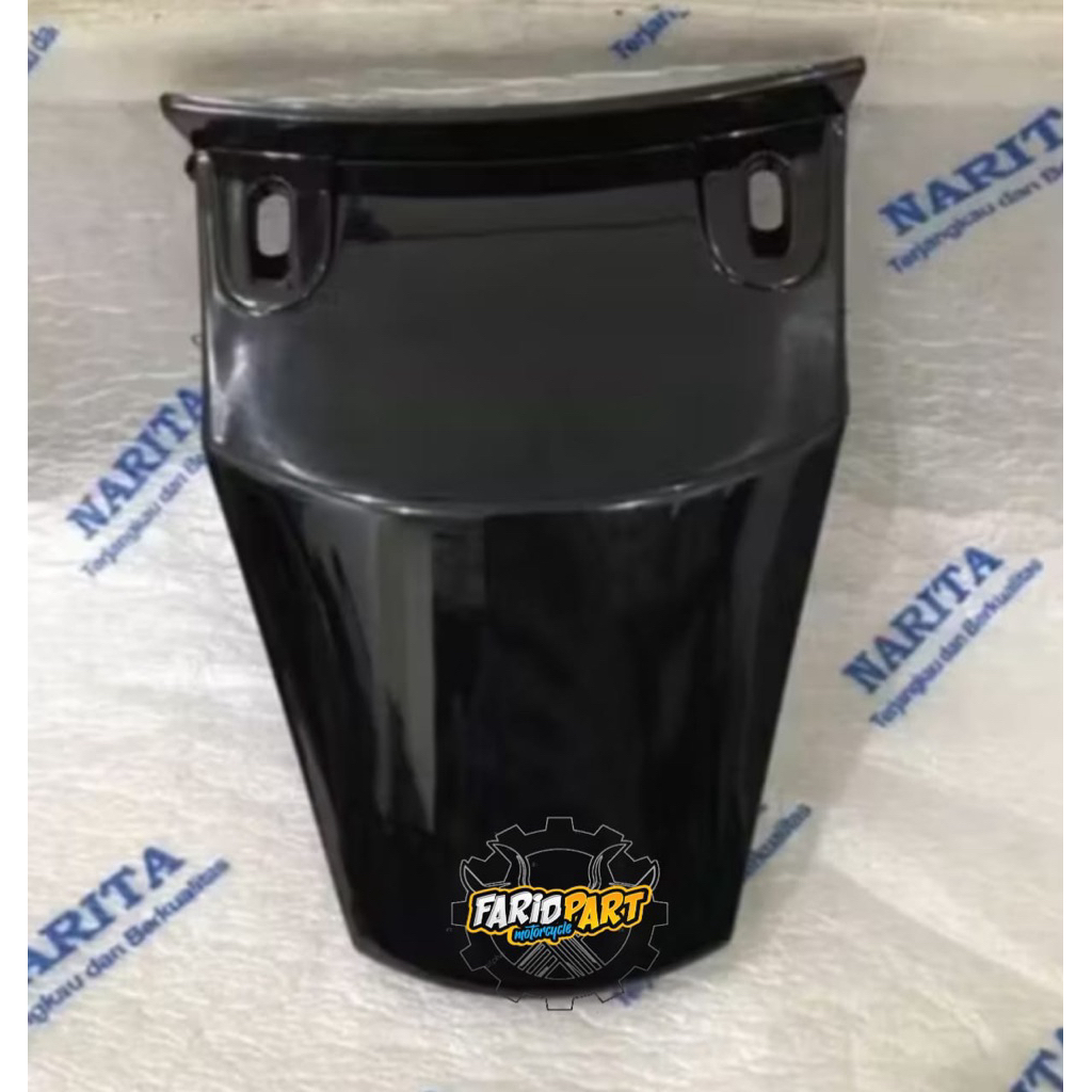 pet body belakang mio sporty smile ori abs hitam glosy