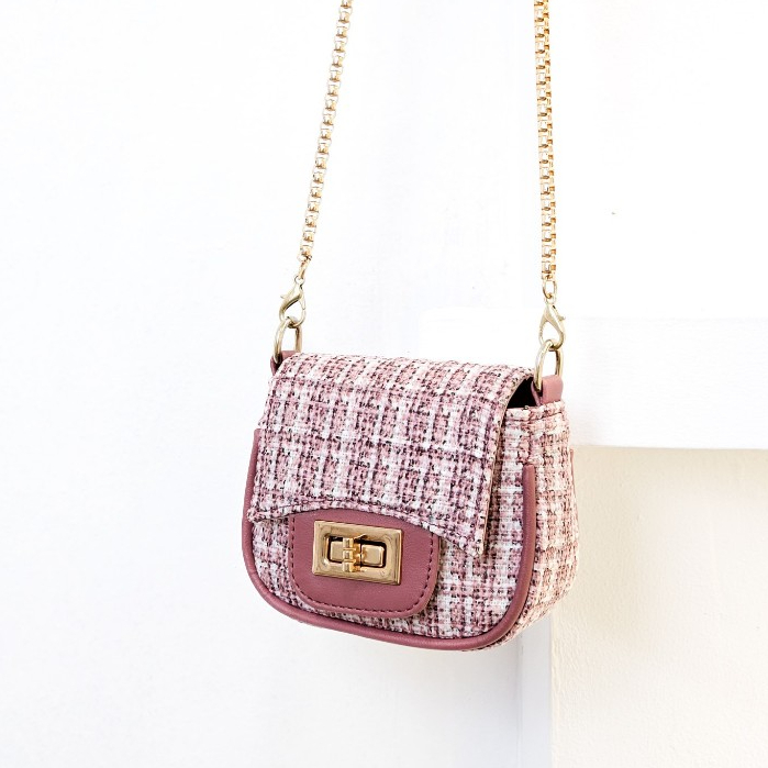 Ladies - Tas Dompet Mini  Kanvas Anak Perempuan Trendy - Dompet Koin Slingbag Cewek