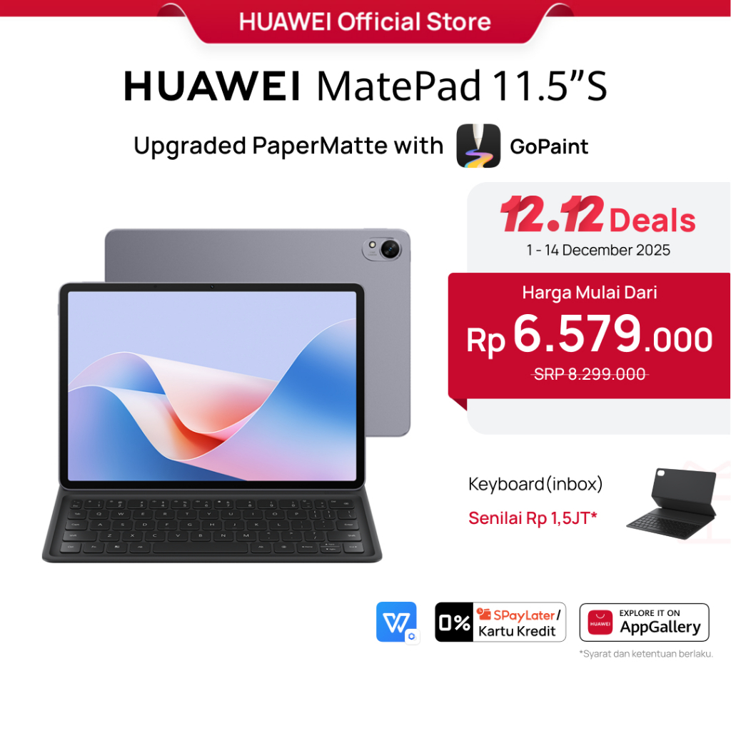 [ONLINE EXCLUSIVE] HUAWEI MatePad 11.5"S PaperMatte Edition Tablet [8+256GB] | NearLink Accessories 