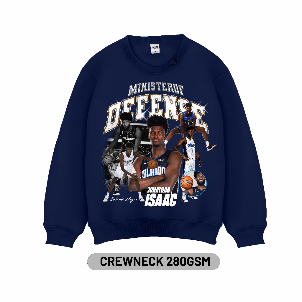 Infinity project l Sweater Crewneck Unisex - Collage Crewneck Issac Navy