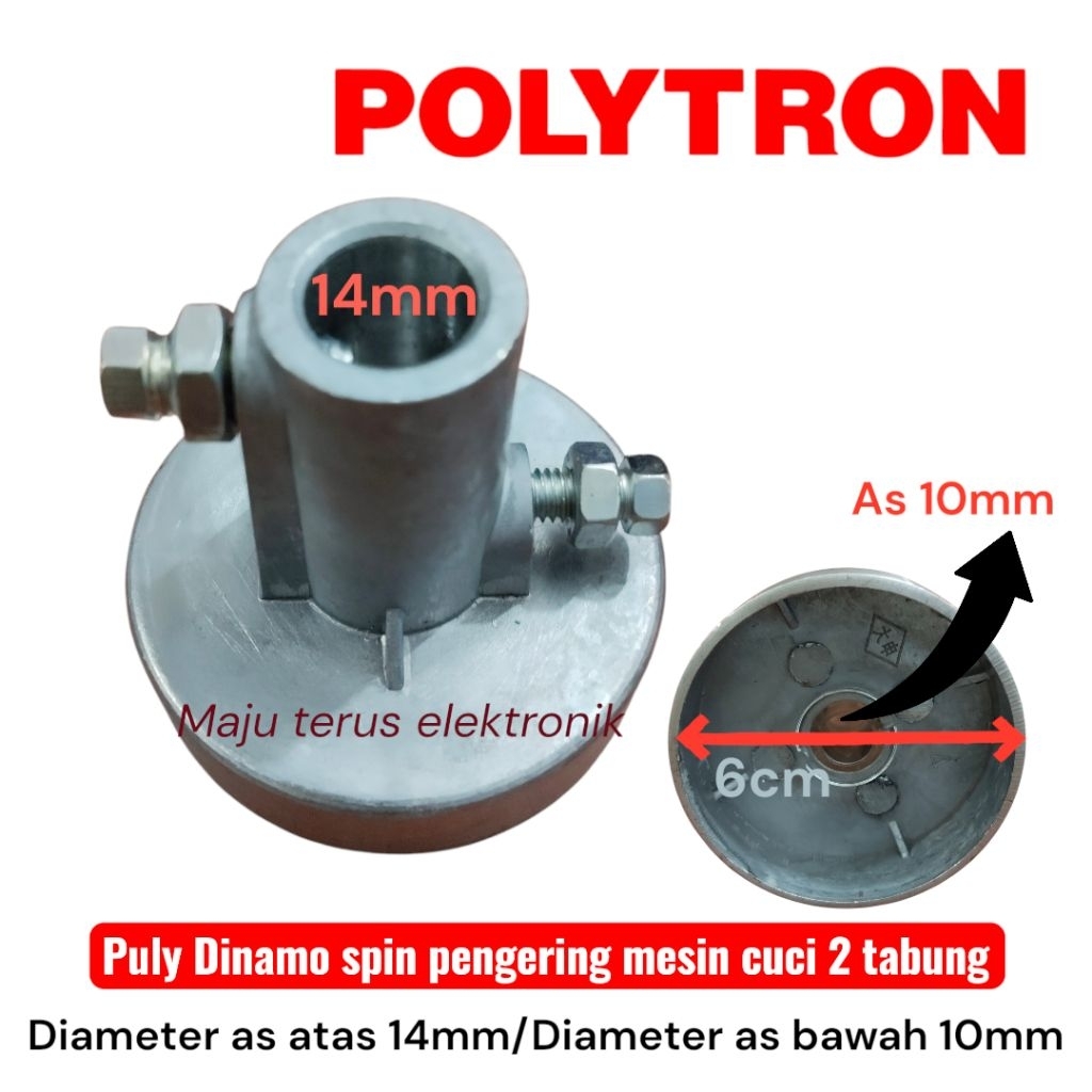 pully puli Dinamo spin pengering mesin cuci polytron 2 tabung