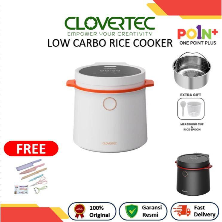 CLOVERTEC Low Carbo Digital Rice Cooker