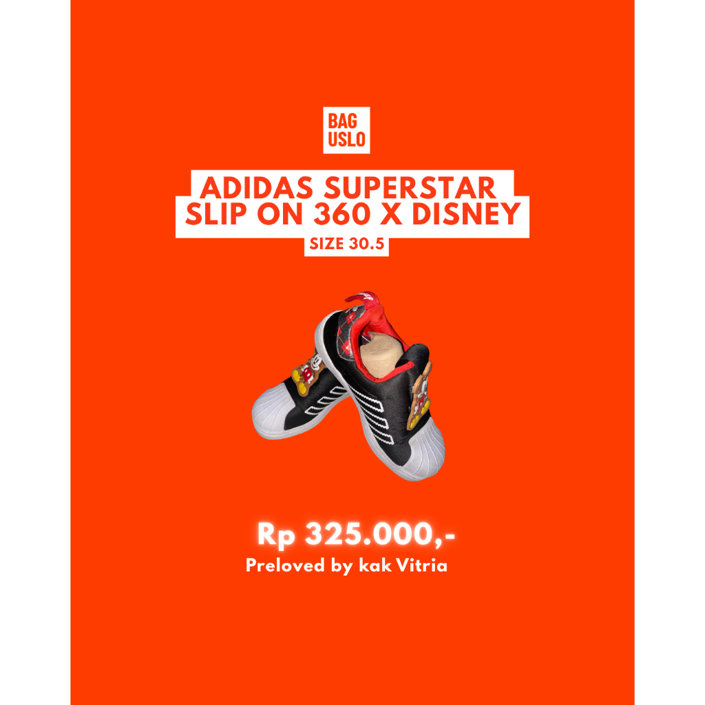 Prelove Adidas Disney Superstar 360 Mickey Mouse | Size 30.5
