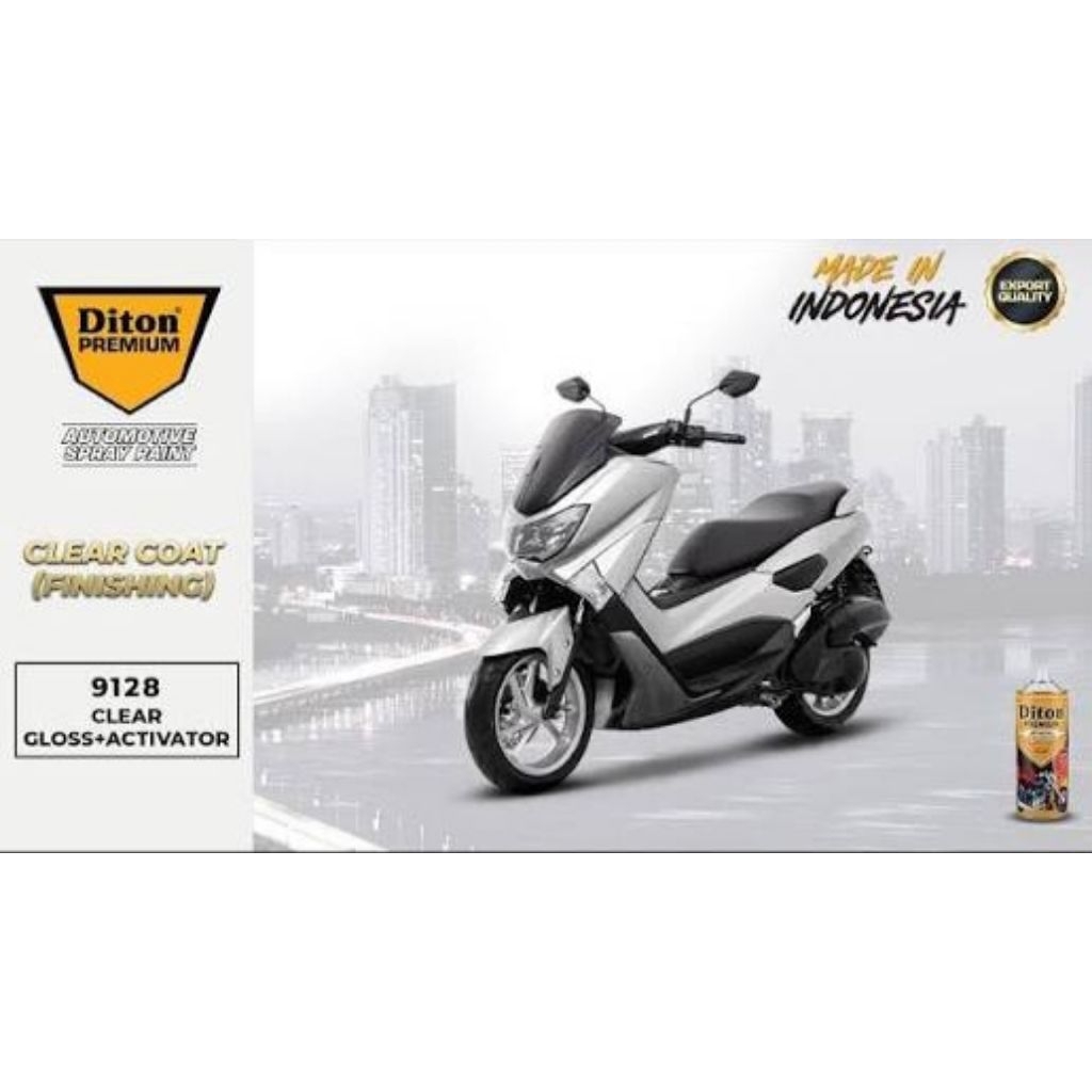 diton 9128 premium clear gloss activator/cat diton/cat semprot