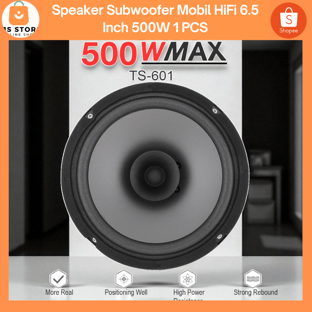 Speaker 6.5 inch Subwoofer / Speaker Subwoofer Mobil HiFi 6.5 Inch 500W 1 PCS - TS-601