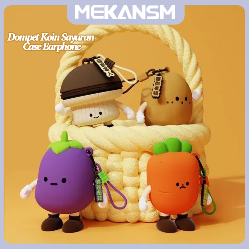 MEKANSM Q Uncle Quncle Silikon Bag Charm Keychain Sayur Mayur Silicone