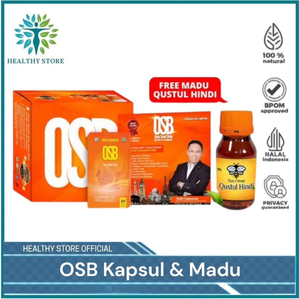OMAR SMART BRAIN - Suplemen Herbal Bantu Meningkatkan Kecerdasan Otak Anak