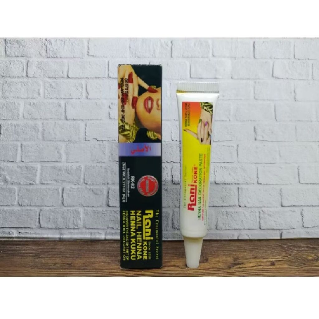 Termurah !! Kone Henna Rani Henna Kuku Halal Tahan Lama Inai Kutek Muslim Sah Sholat Red 82 / Kutek 