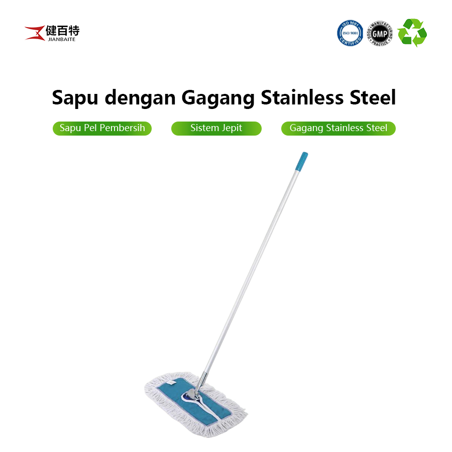 Pel Lantai Datar Pusat Perbelanjaan Hotel Rumah Tangga bisa Basah dan Kering kain pel bisa reffil