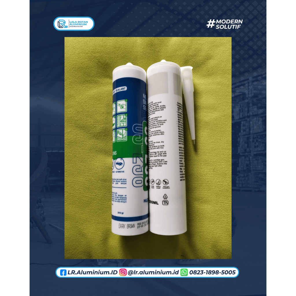 Sealent Neutral OS-298 (280ml) – Lem Silicone Netral untuk Kaca & Aluminium