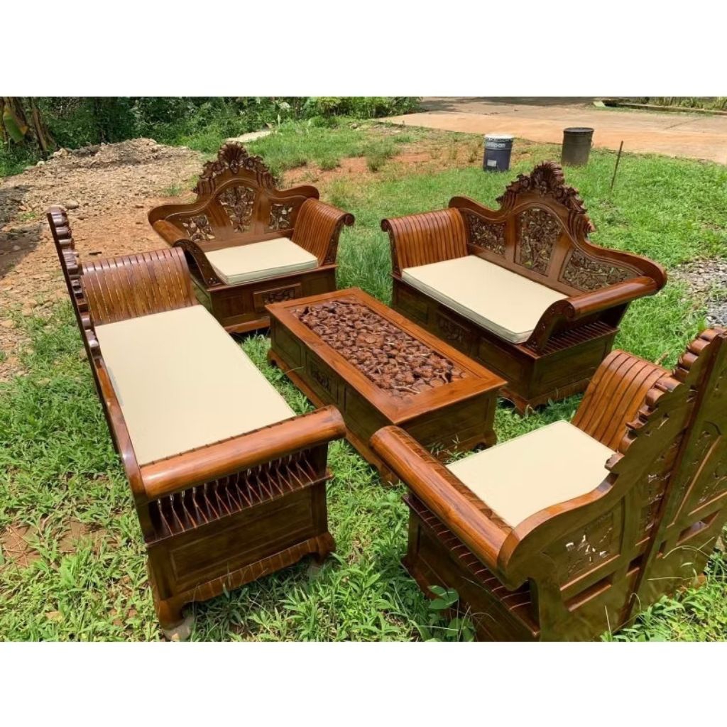 kursi tamu madura kerang ukir jati/kursi tamu madura jati ukir/kursi tamu jati