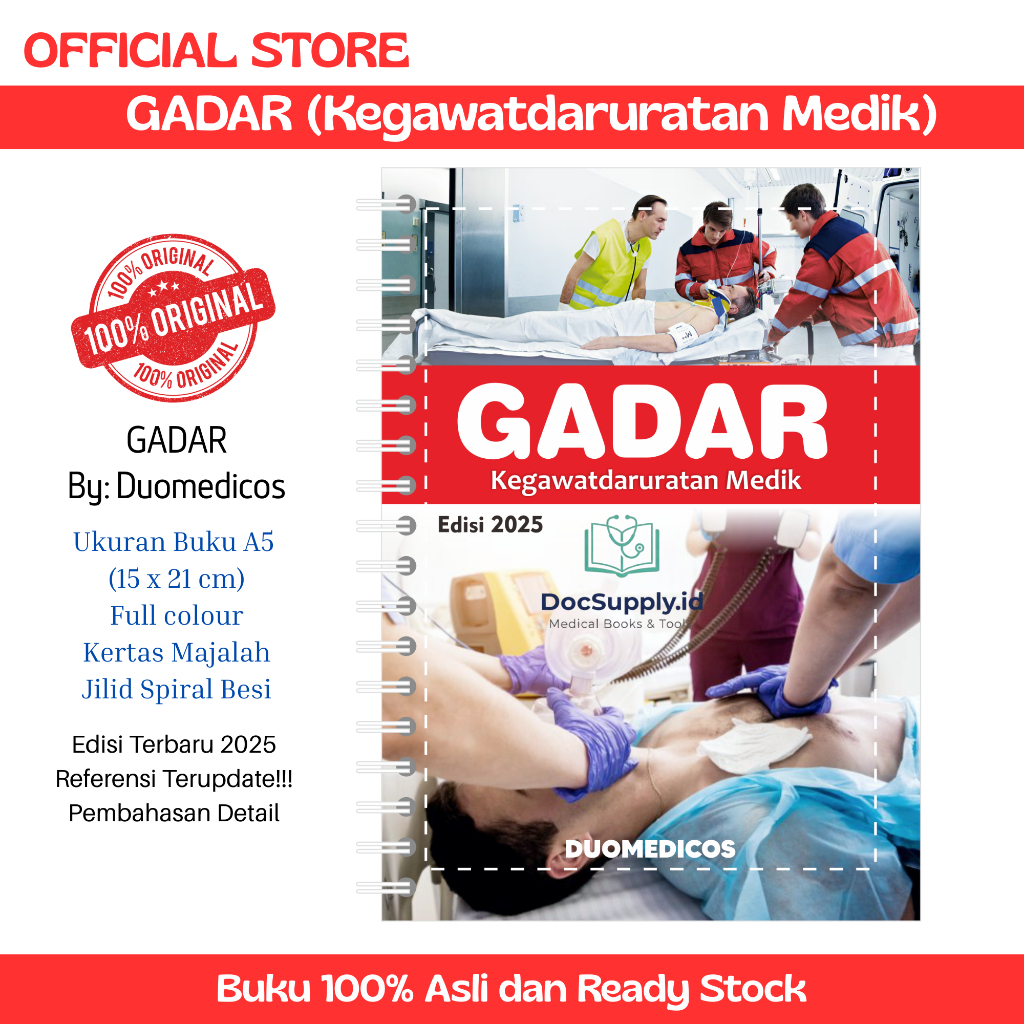 Original | Buku GADAR / Buku CITO / Kedaruratan Medik / Buku Emergency / Buku IGD
