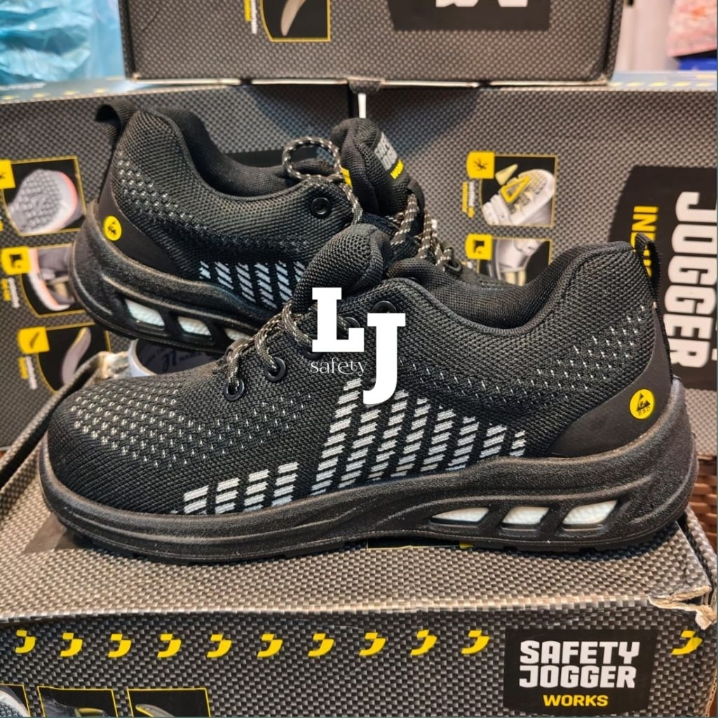 Sepatu Safety Jogger FITZ Hitam Original Safety Shoes Jogger 100% Asli Original Murah
