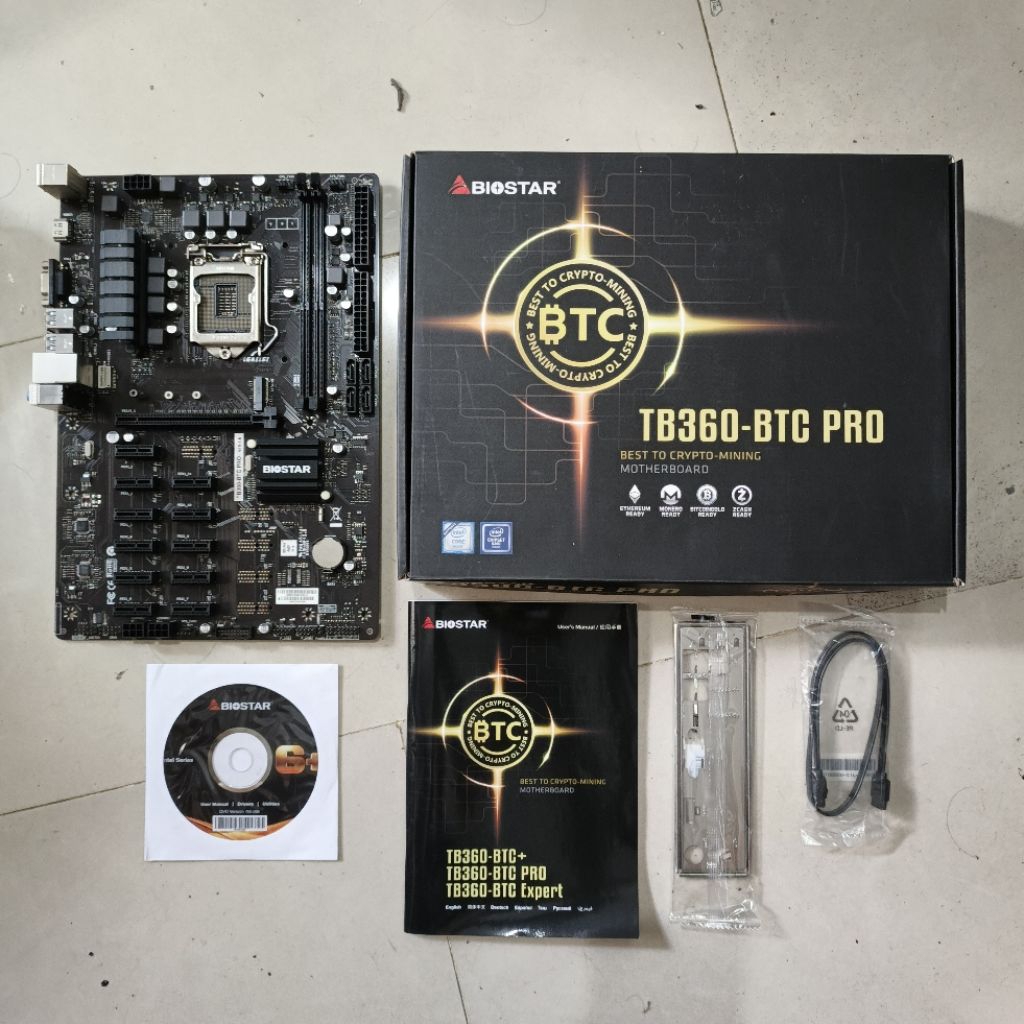 Biostar TB360-BTC Pro | Motherboard B360 Full atx , bukan h310 b365 | LGA 1151 Gen 8 dan 9