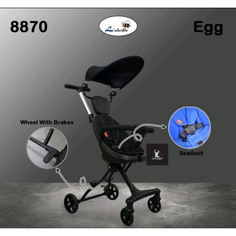 Makassar - Stroller Travelling Micro Trike Labeille 8870 Egg Menyerupai Micro trike V1