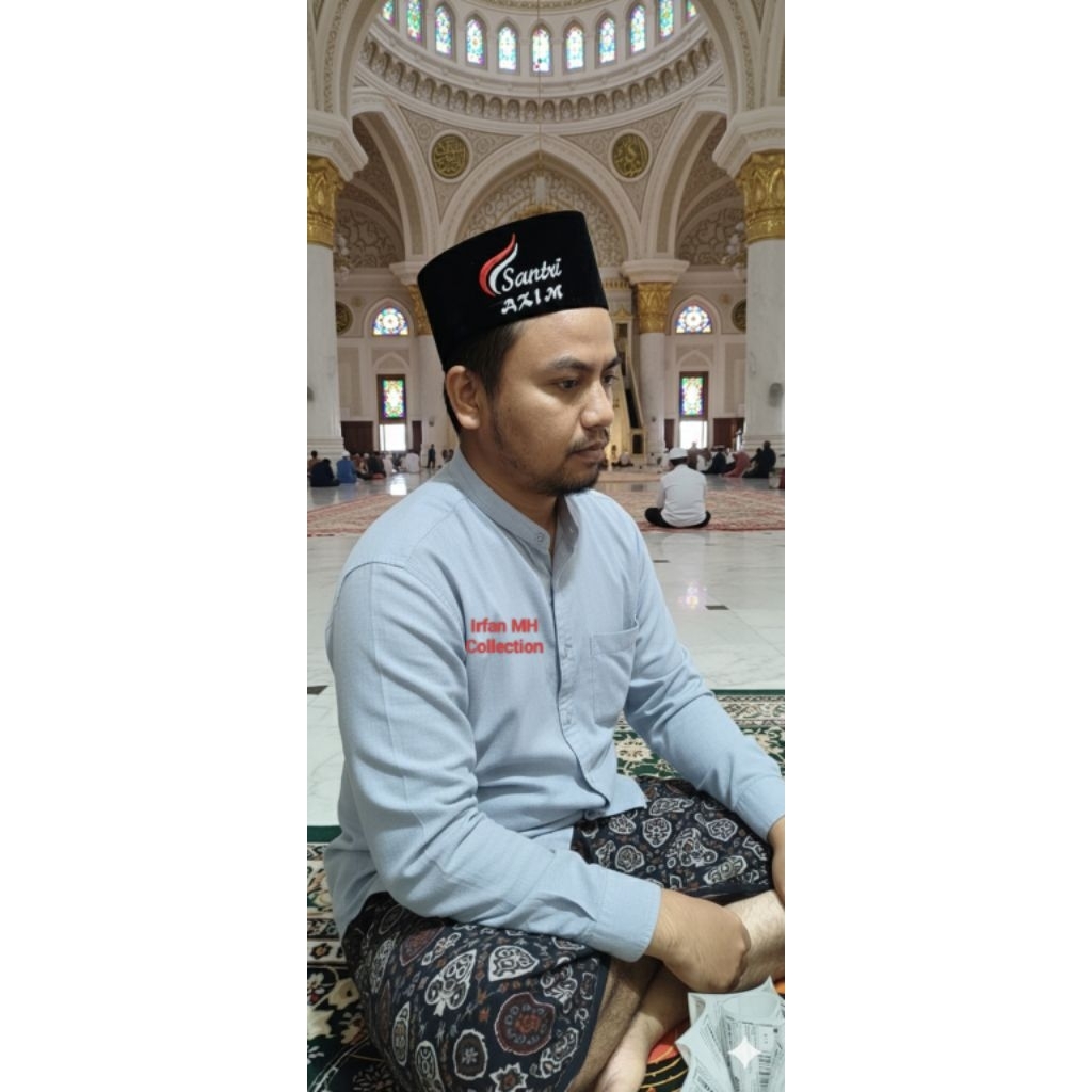 Peci santri / songkok peci hitam/peci anak/dewasa
