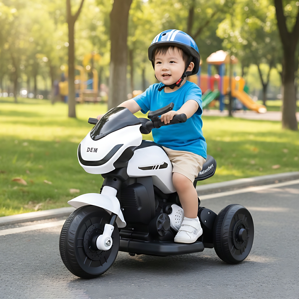 Mainan Anak KT-517D HAPPILY MX750T Mainan Motor Listrik Anak Motor 3 Roda Aki Musik Lampu LED